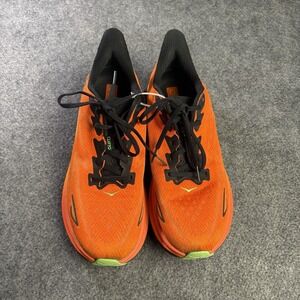 HOKA ONE ONE Clifton 9 Men's Running Shoes Orange Black Size 10.5D
